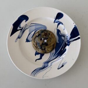 Brown butter chocolate chip blue spirulina • Half dozen